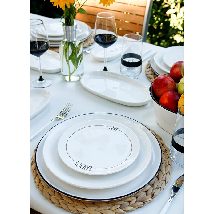 The Mia Daily Tunes Pasta Tabağı 6 Lı Set - 19 Cm