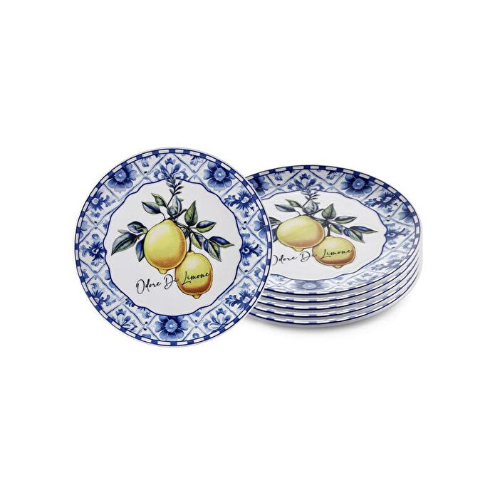 The Mia Odore Di Limone Pasta Tabağı 6lı Set 19 Cm Odl0001