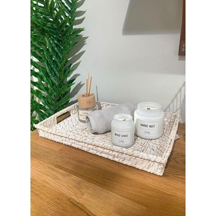 The Mia Hasır Tepsi Dikdörtgen 45x31x6 Cm