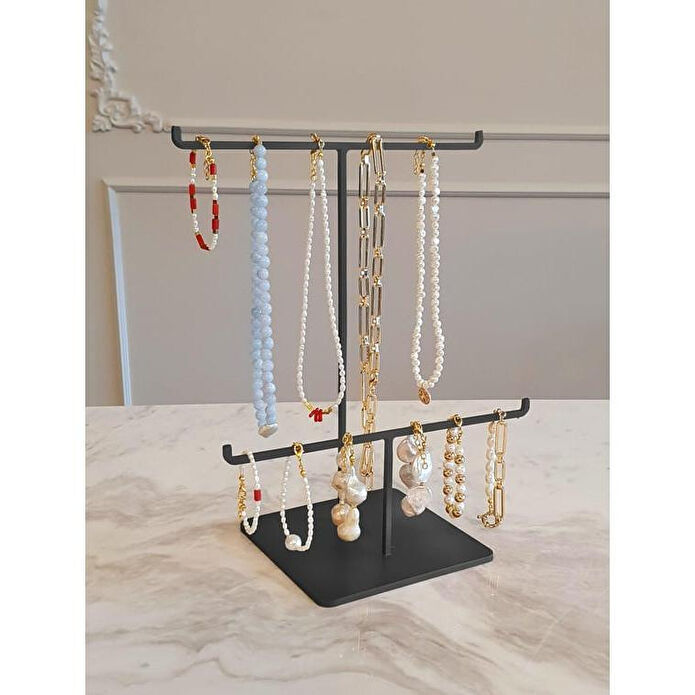 The Mia Takılık 2li Siyah 30x25 Cm