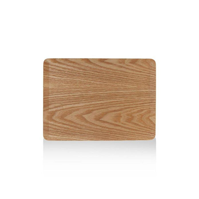 The Mia Natura Kaydırmaz Ahşap Tepsi 36x28 Cm