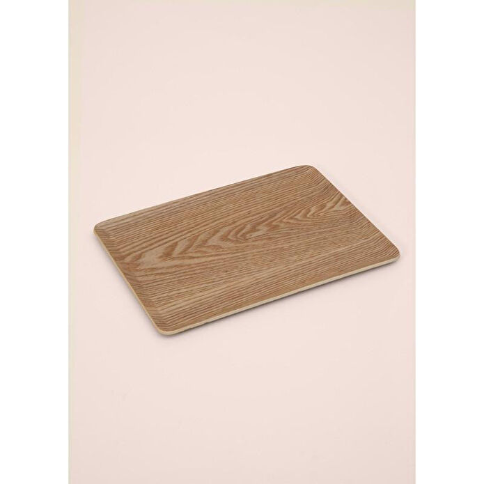 The Mia Natura Kaydırmaz Ahşap Tepsi 36x28 Cm