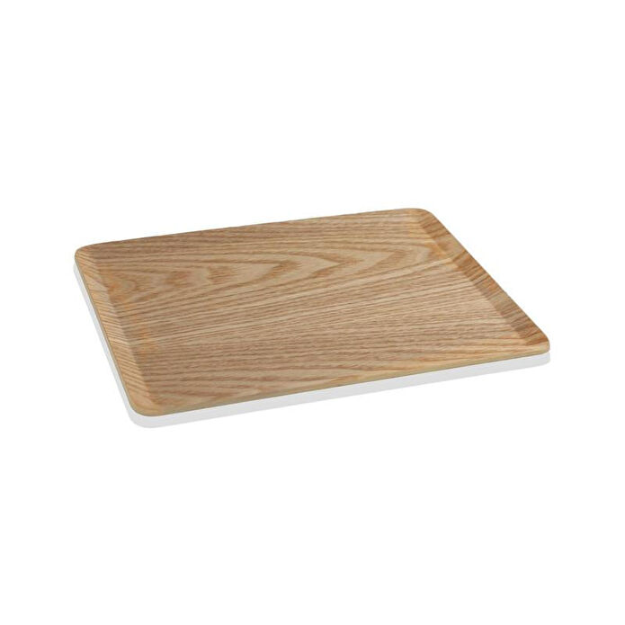 The Mia Natura Kaydırmaz Ahşap Tepsi 36x28 Cm