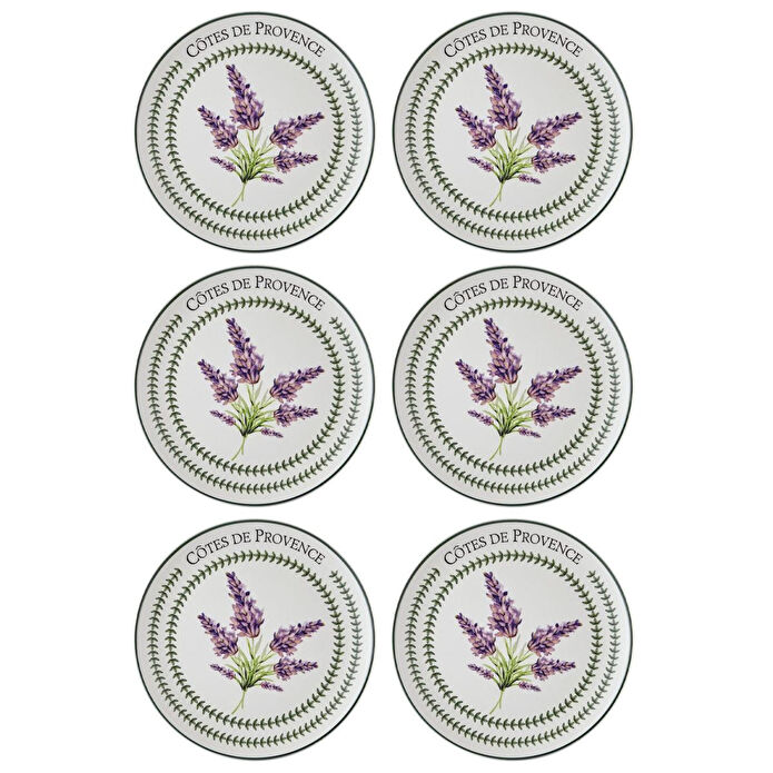 The Mia Provence Lavanta Servis Tabağı 6lı Set 26 Cm Prc04