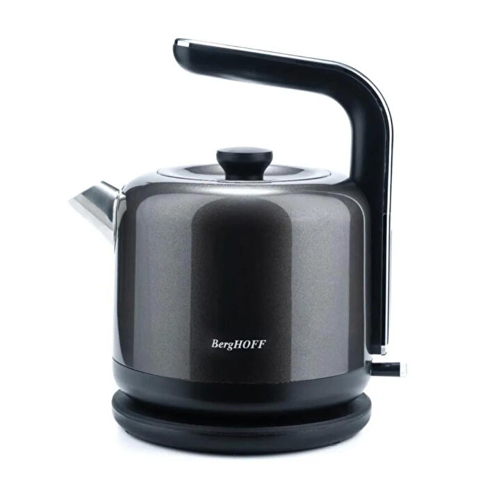 Berghoff Gem Metallic 1.7 L Su Isıtıcı – 2200 W, Paslanmaz Çelik | Koyu Gri