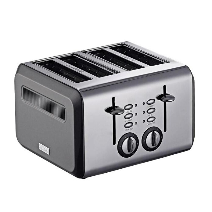 Berghoff Gem Titan 4 Dilim Ekmek Kızartma Makinesi – 1960 W, Paslanmaz Çelik Gövde | Antrasit Gold