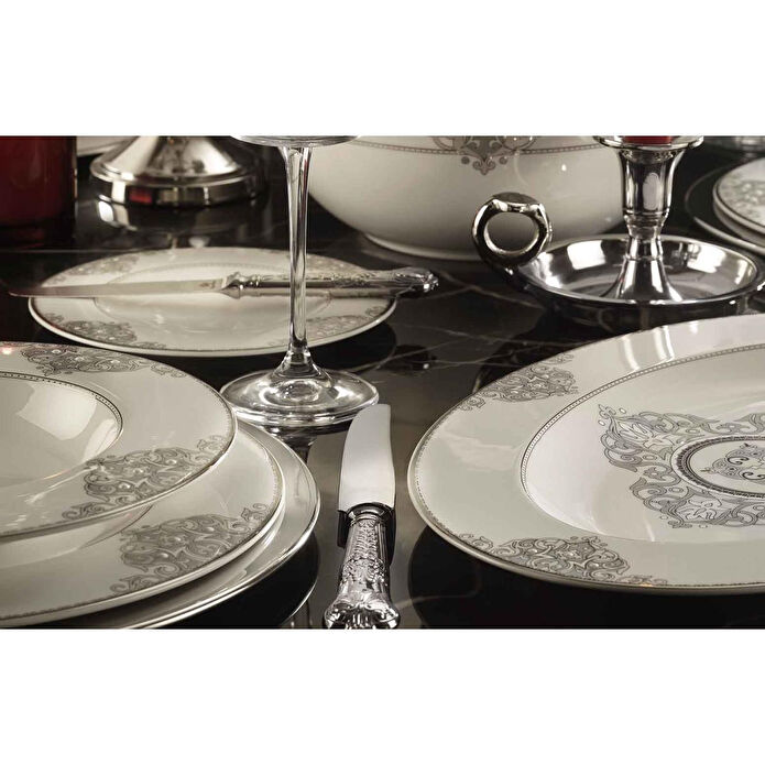 Royal Canterbury Lawrance Metallic Yemek Takımı 72 Parça