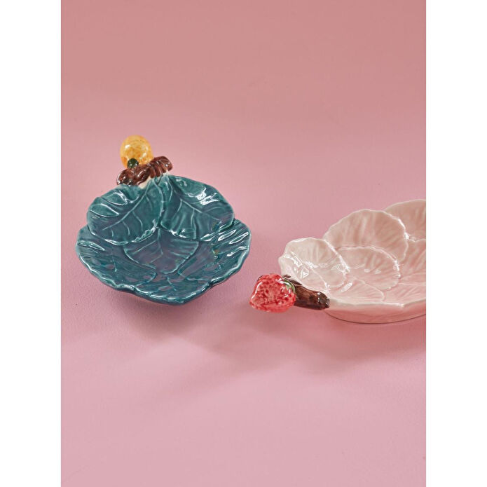 Rice Seramik Tabak - Pembe