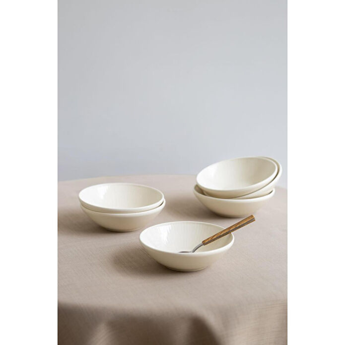 The Mia Noon Kase 6lı Set Krem 15 Cm