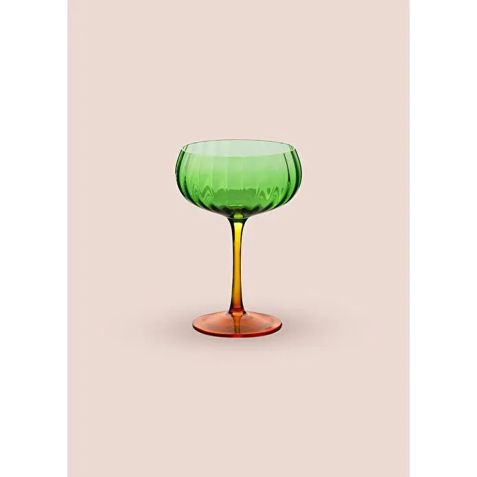 The Mia Ayaklı Cam Dondurma Kasesi Yeşil 280 Ml