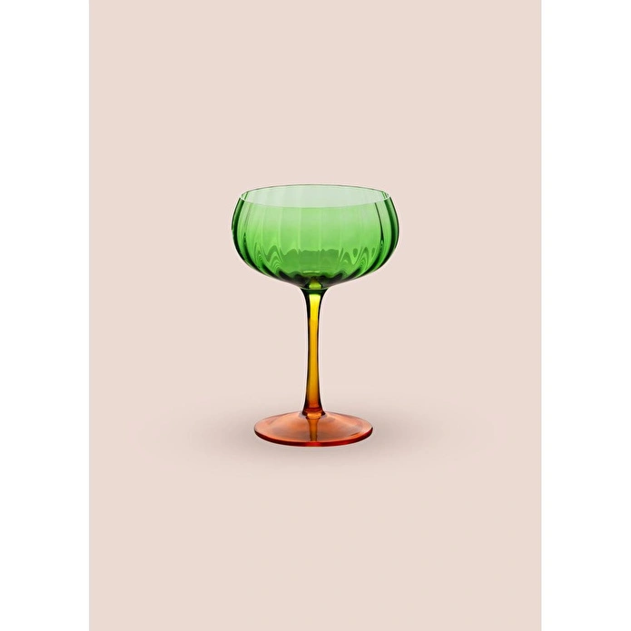 The Mia Ayaklı Cam Dondurma Kasesi Yeşil 280 Ml