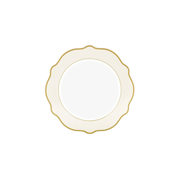 The Mia Jaswely Pasta Tabağı 6 Parça Krem 21 Cm