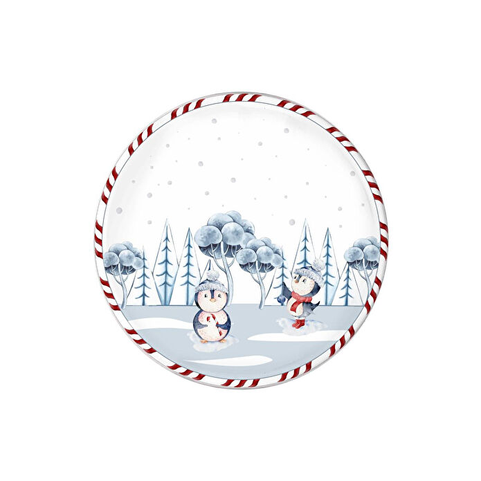 The Mia Penguin Servis Tabağı 6 Lı Set 26 Cm New012