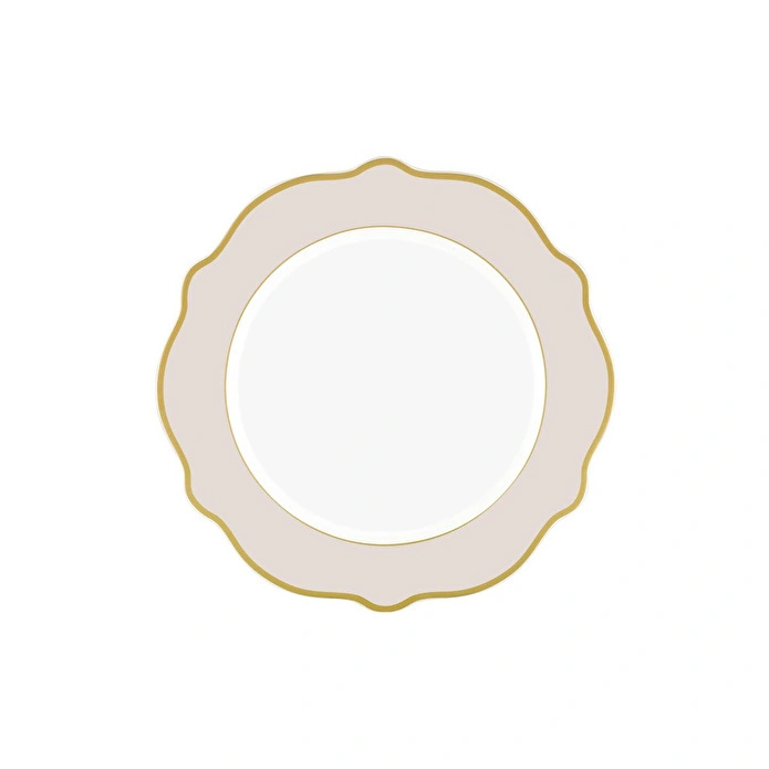 The Mia Jaswely Servis Tabağı 6 Parça Kum Beji 27 Cm