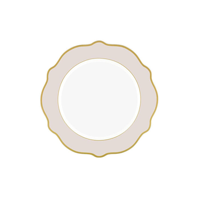 The Mia Jaswely Servis Tabağı 6 Parça Kum Beji 27 Cm