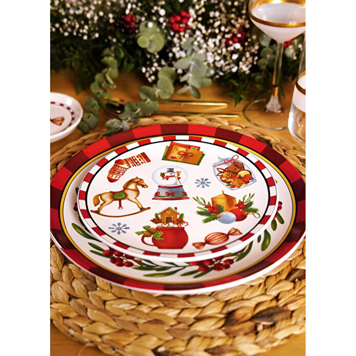 The Mia Globe Pasta Tabağı 6 Lı Set 19 Cm New028