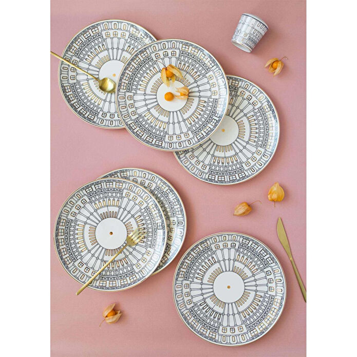 The Mia Citta Servis Tabağı 6 Kişilik