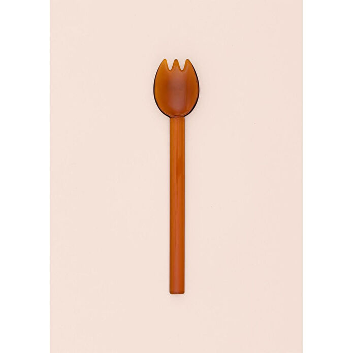 The Mia Abiete Dondurma Ve Tatlı Kaşığı Amber 6lı Set