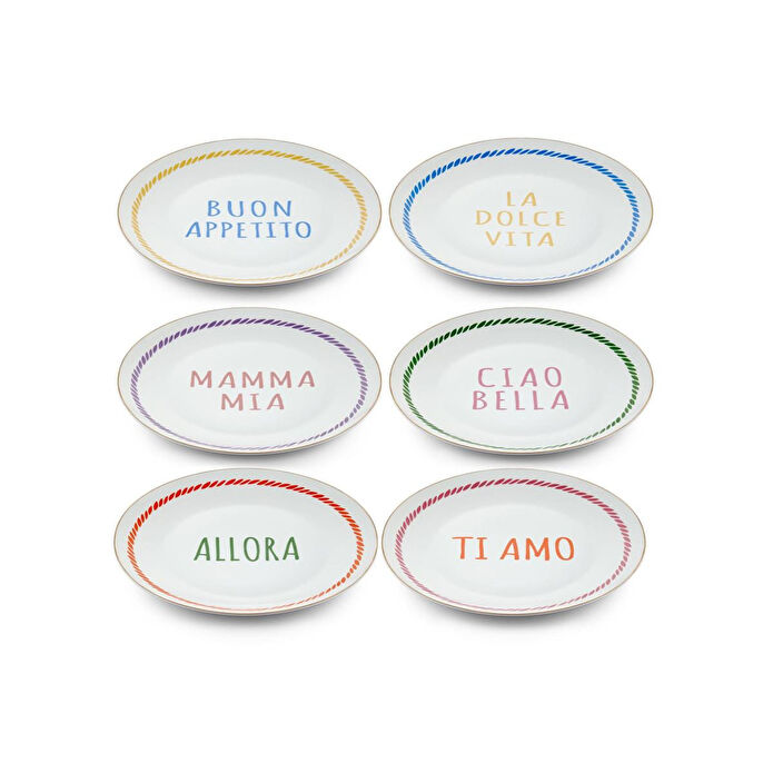 The Mia Ti Amo Servis Tabağı 6 Kişilik