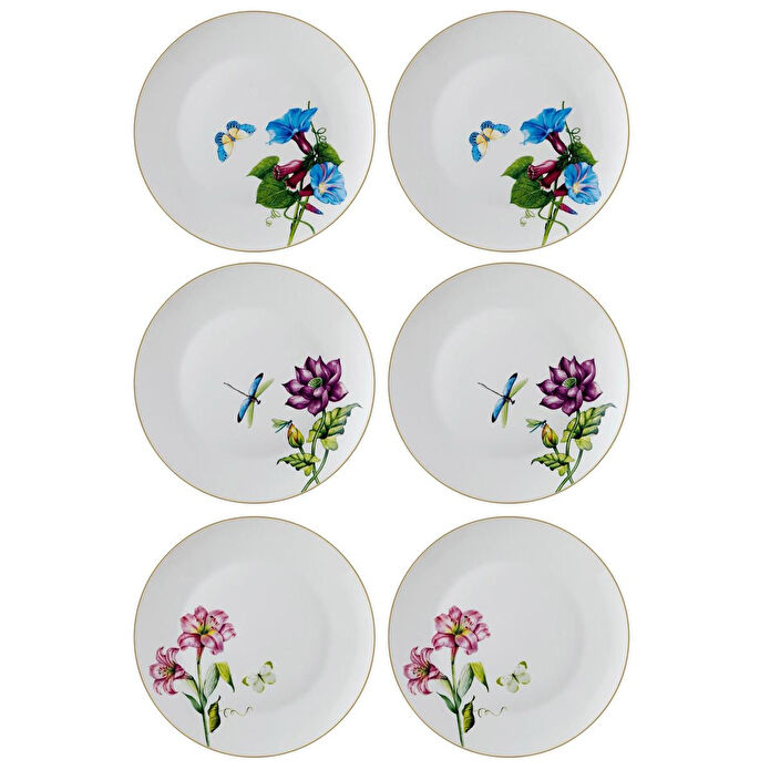 The Mia Blomma Servis Tabağı 6 Kişilik