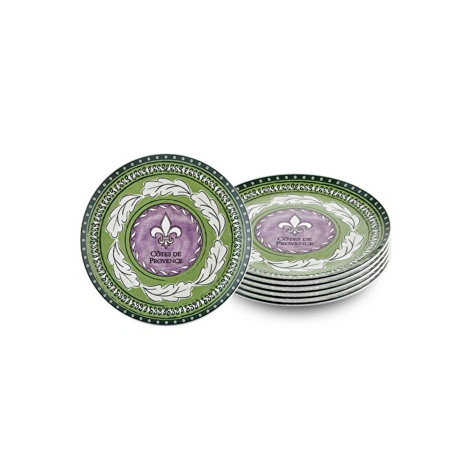 The Mia Provence Lavanta Servis Tabağı 6lı Set 26 Cm Prc03