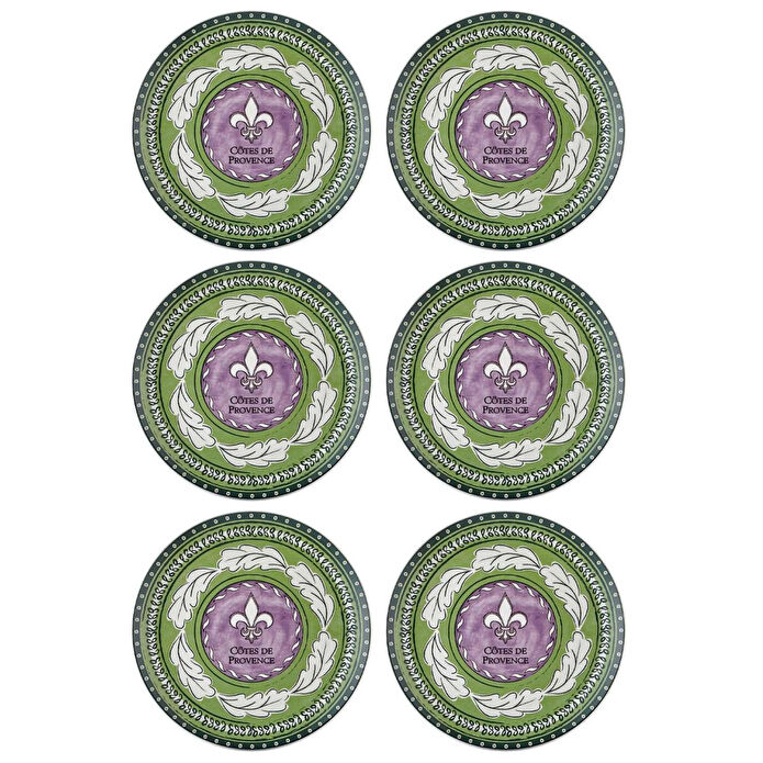 The Mia Provence Lavanta Servis Tabağı 6lı Set 26 Cm Prc03