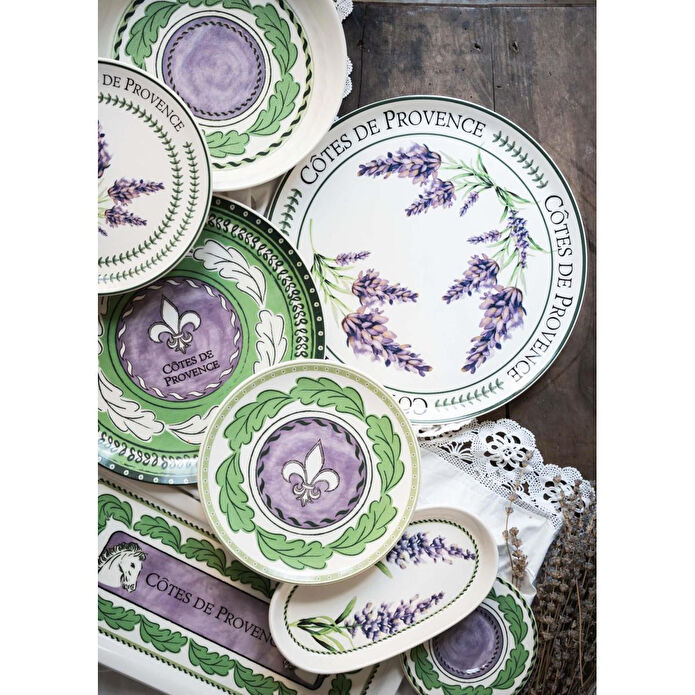 The Mia Provence Lavanta Servis Tabağı 6lı Set 26 Cm Prc03