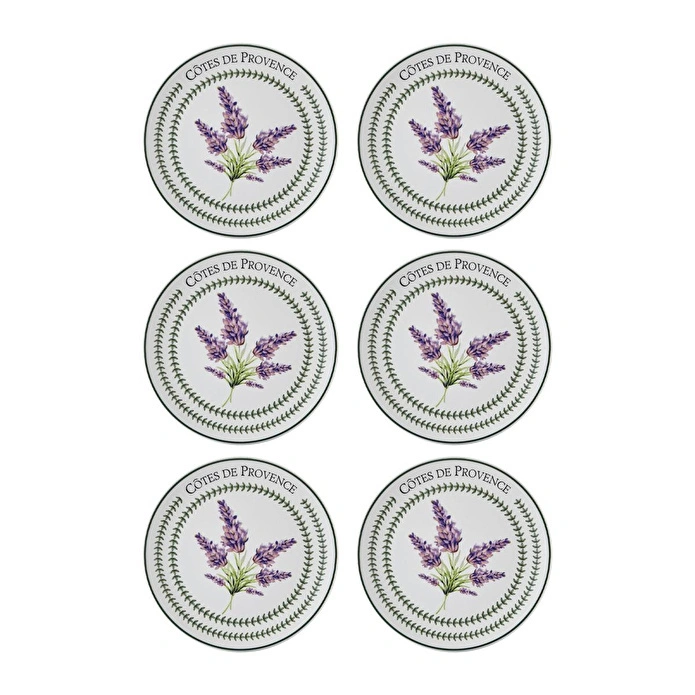 The Mia Provence Lavanta Pasta Tabağı 6lı Set 19 Cm Prc002