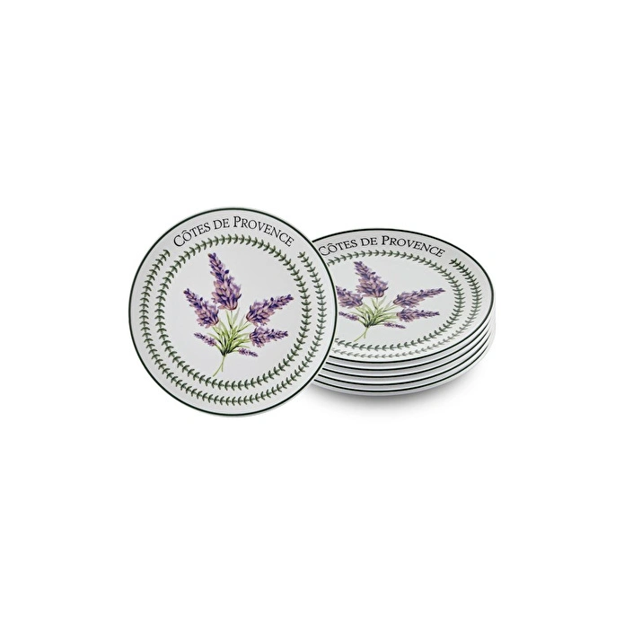 The Mia Provence Lavanta Pasta Tabağı 6lı Set 19 Cm Prc002