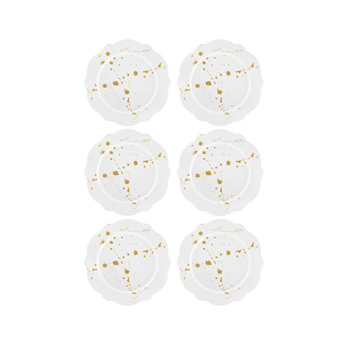 The Mia Splash Pasta Tabağı 6 Parça 21 Cm