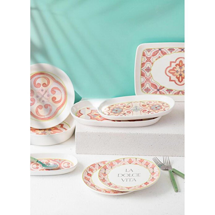 The Mia Dolce Vita Pasta Tabağı 6lı Set 19 Cm Dvt0001