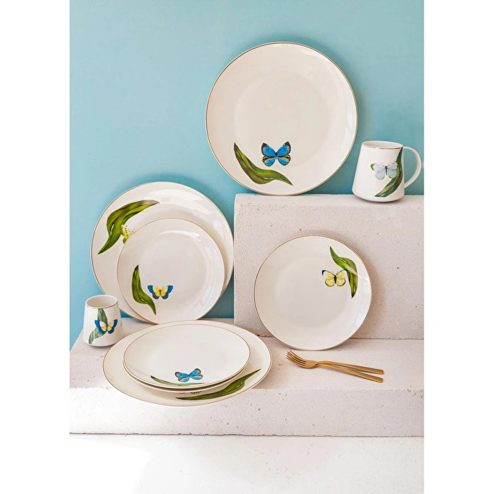 The Mia Folium Pasta Tabağı 6 Kişilik