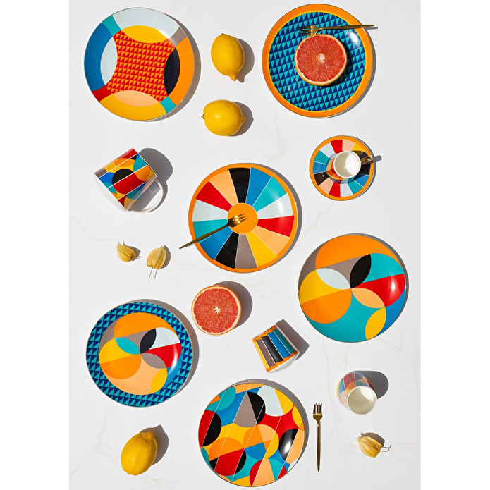 The Mia Shapes Pasta Tabağı 6 Kişilik