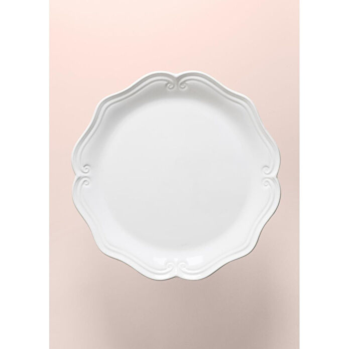 The Mia Grande Pasta Kek Standı Beyaz 33x12 Cm Grd0017