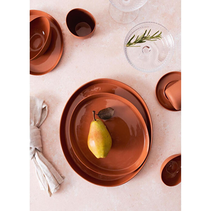 The Mia Cotta Limoges Pasta Tabağı Terracota 22 Cm