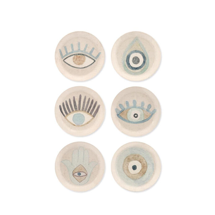 The Mia Amulet Çay Tabağı 6 Lı Set - 13 Cm