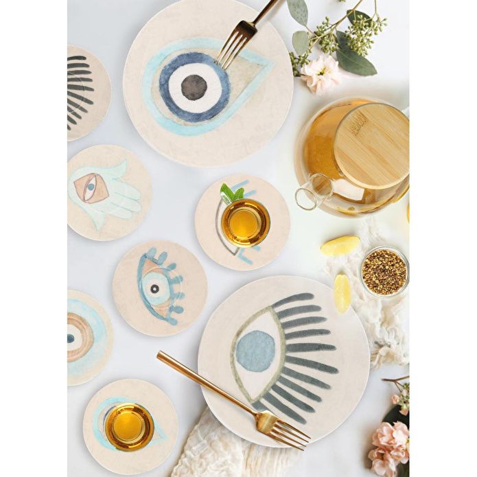 The Mia Amulet Pasta Tabağı 6lı Set - 19 Cm