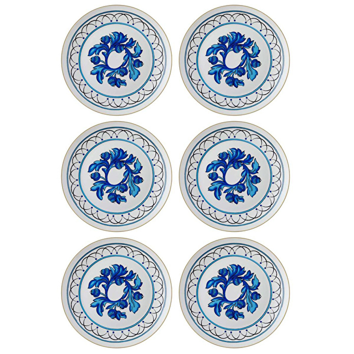 The Mia Azul Servis Tabağı 6 Kişilik