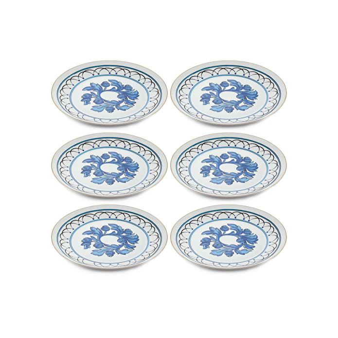 The Mia Azul Servis Tabağı 6 Kişilik