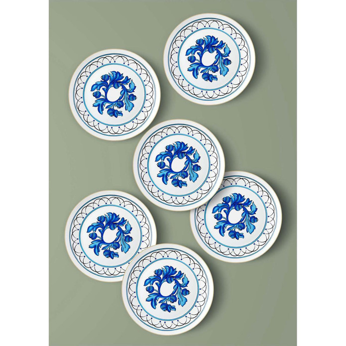 The Mia Azul Servis Tabağı 6 Kişilik