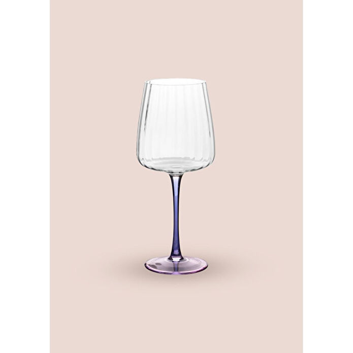 The Mia Şarap Kadehi Mavi Pembe 500 Ml