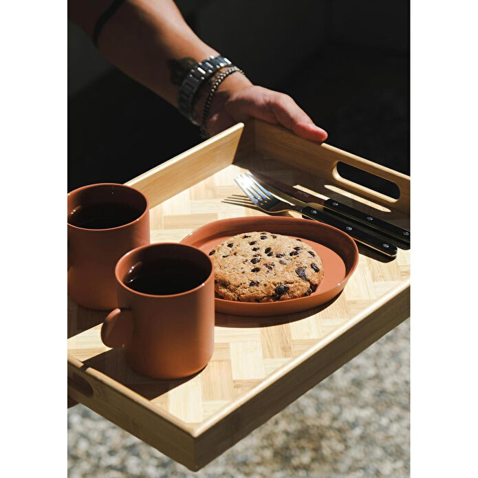 The Mia Wicker Bambu Tepsi 33x23 Cm Tps0074