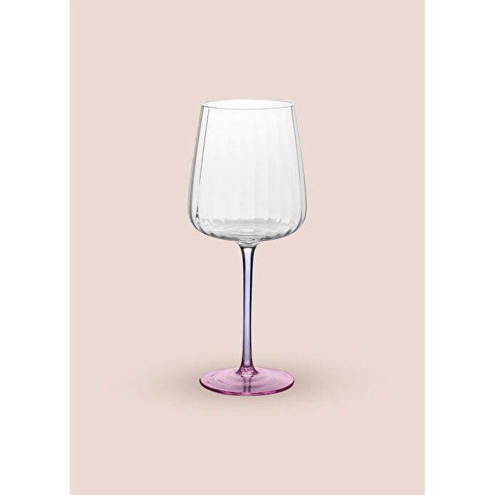 The Mia Şarap Kadehi Mavi Pembe 600 Ml