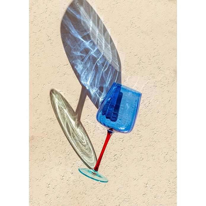 The Mia Şarap Kadehi Mavi 500 Ml