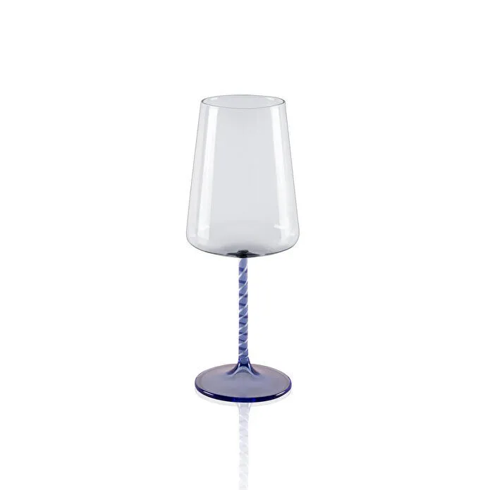 The Mia Edera Şarap Kadehi Mavi 500 Ml