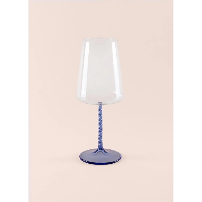 The Mia Edera Şarap Kadehi Mavi 500 Ml