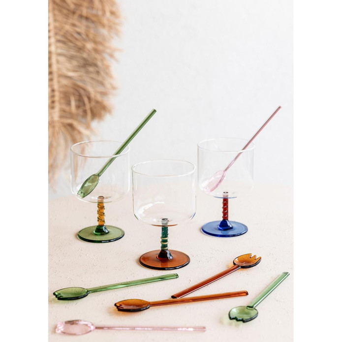 The Mia Abiete Dondurma Ve Tatlı Kaşığı Yeşil 6lı Set