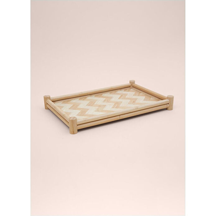 The Mia Wicker Bambu Tepsi 41x28 Cm Tps0071