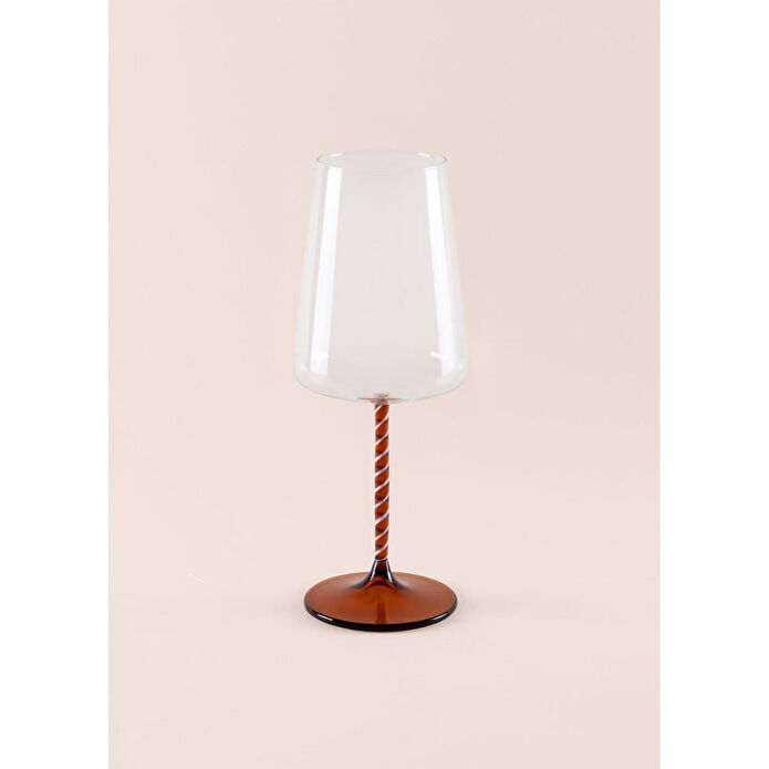 The Mia Edera Şarap Kadehi Amber 500 Ml