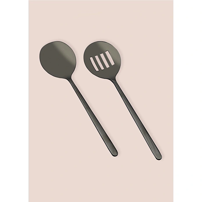 The Mia Giallo Servis Seti Siyah 2 Parça